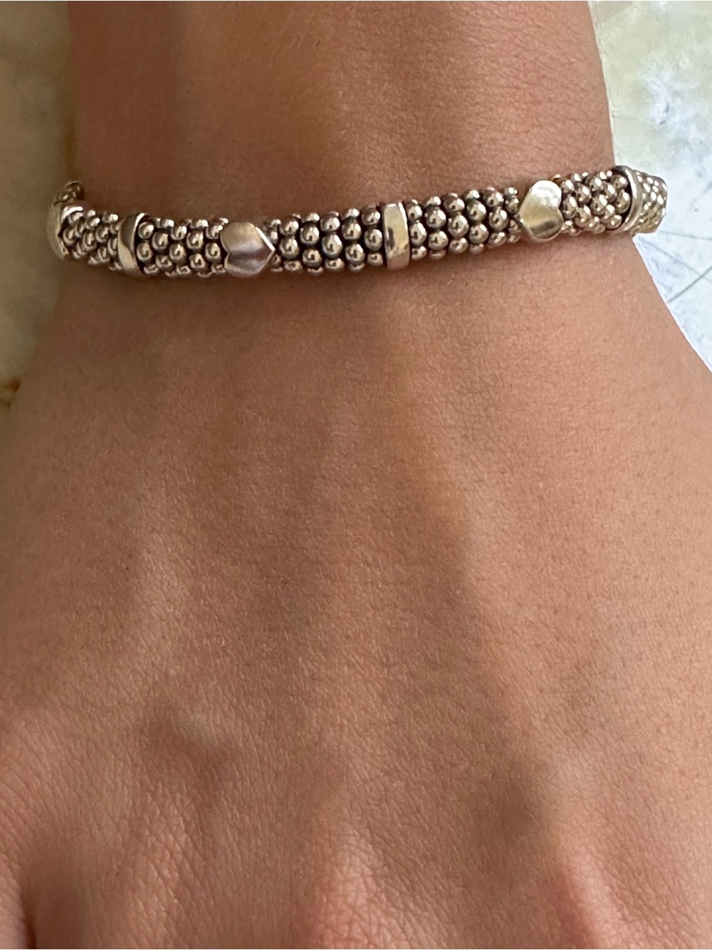 LAGOS 925 Sterling Silver  Caviar Bracelet